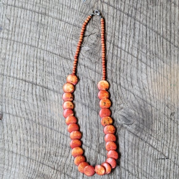 Red Beaded Necklace - Picture 3 of 3